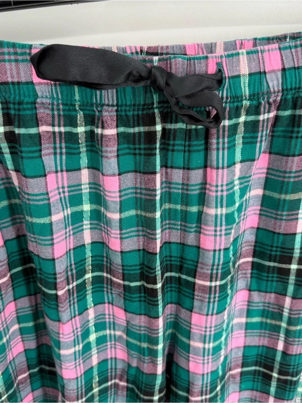 Victoria’s Secret Pajama Set Size 2X Plaid 2 Piece Women’s Button Up Flannel